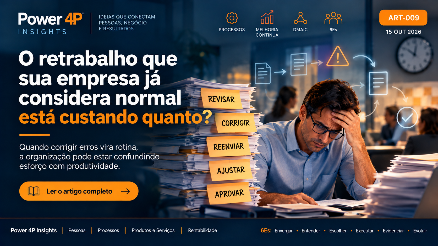 O retrabalho que sua empresa já considera normal está custando quanto?